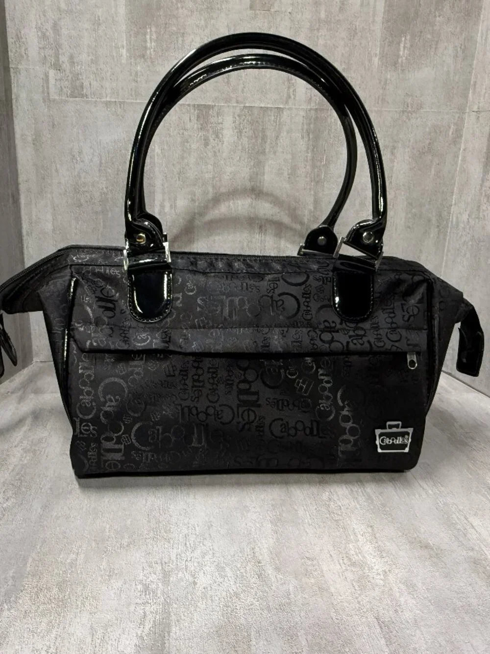 Caboodles Travel Tote Cosmetic Organizer - Black Logo Print
